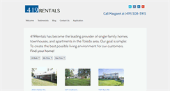 Desktop Screenshot of 419rentals.com