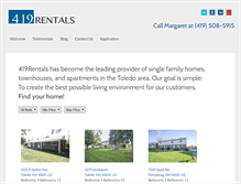Tablet Screenshot of 419rentals.com